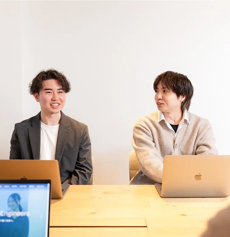 会話をする２人